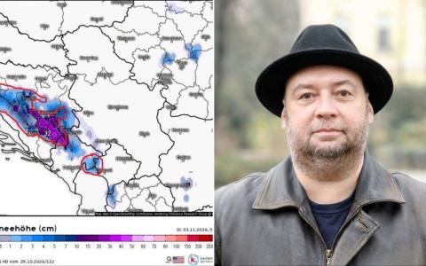 Čubrilo: Početkom novembra na planinama BiH moguće od 25 do 50 centimetara snijega