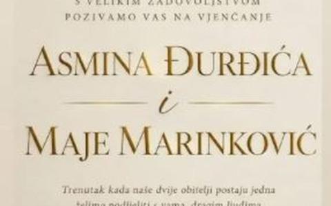 Durdžić i Marinković izazvali buru objavom pozivnice za vjenčanje: Otac Taki demantovao