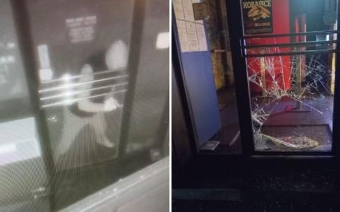 Muškarac razbio staklo na fast food objektu "Pirpa" nakon što nije uspio obiti vrata