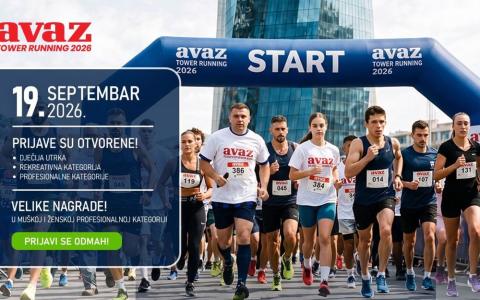 Otvorene prijave za 12. Avaz Tower Running, utrku stepenicama do 36. sprata