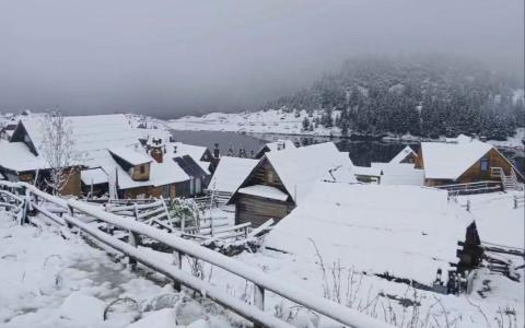 Snijeg zabijelio Prokoško jezero na Vranici