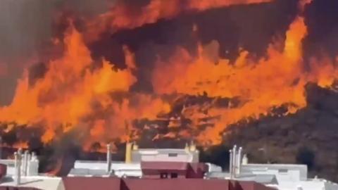 Veliki požar kod Barselone: Evakuisani stanovnici, više od 160 vatrogasaca u borbi s vatrom