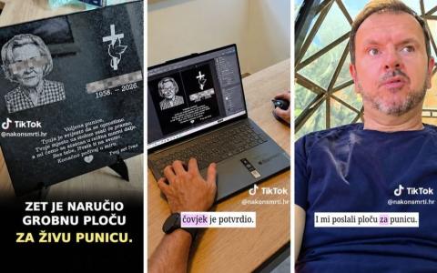 Živoj tašti naručena nadgrobna ploča: šala zeta završila u gubitušu za proizvođača