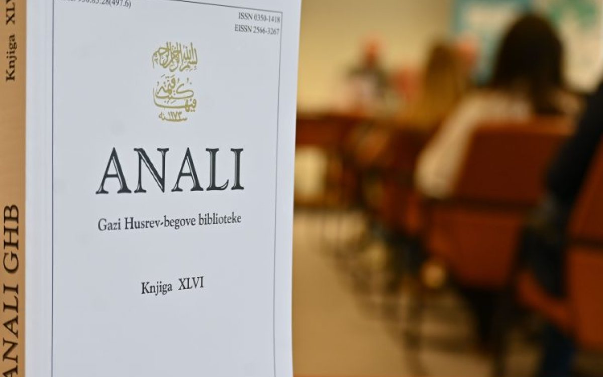 Gazi Husrev-begova biblioteka poziva autore da se prijave za 47. broj časopisa „Anali"