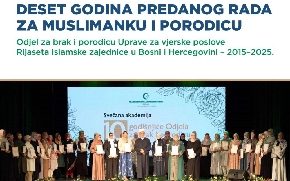 Izašao jubilarni deveti broj Biltena Odjela za brak i porodicu: decenija rada za ženu i porodicu