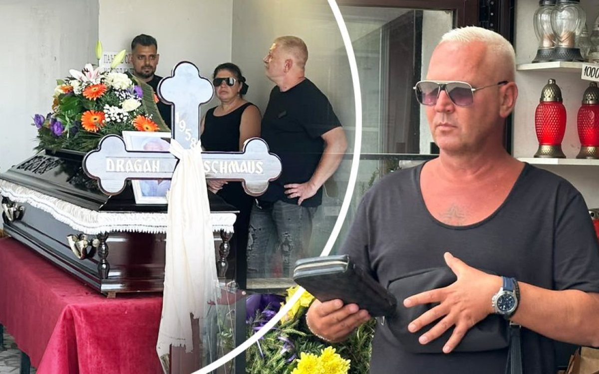 Milan Milošević stigao na groblje u Sremčici da podrži Boru Santanu na sahrani njegovog oca