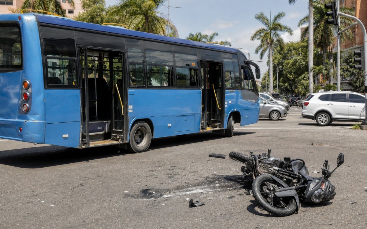 Motociklista nakon sudara proletio kroz otvorena vrata autobusa i završio unutra