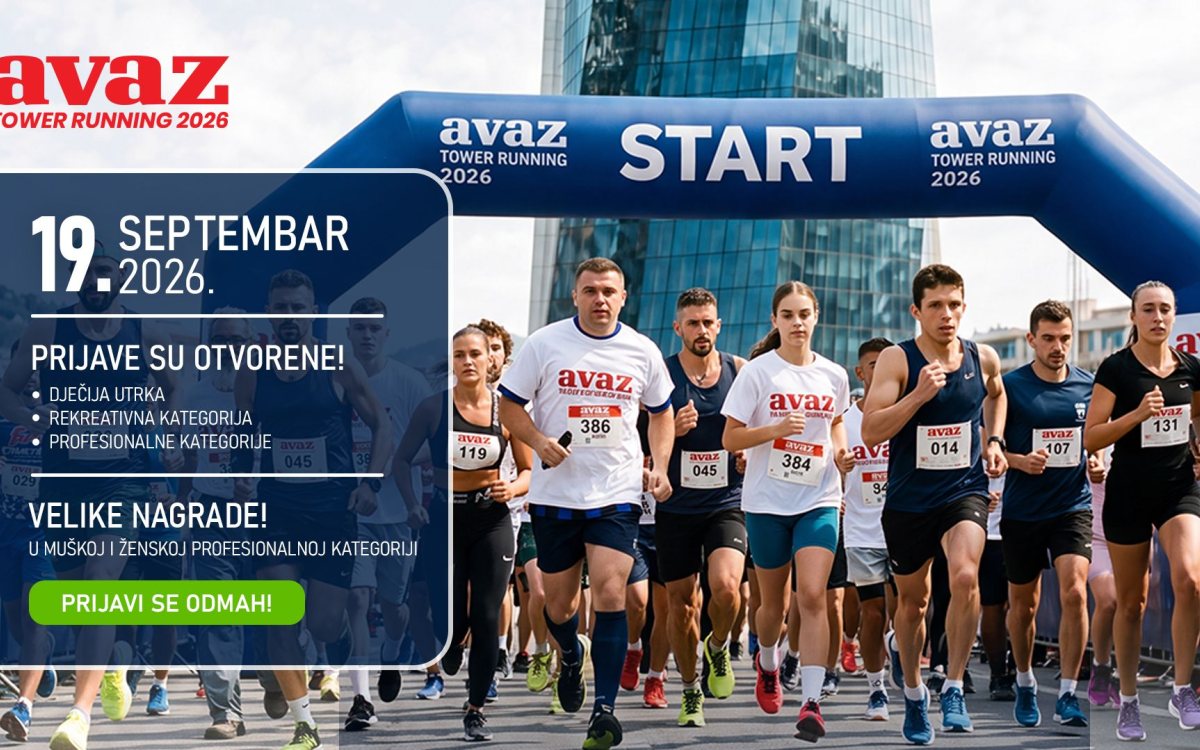 Otvorene prijave za 12. Avaz Tower Running, utrku stepenicama do 36. sprata