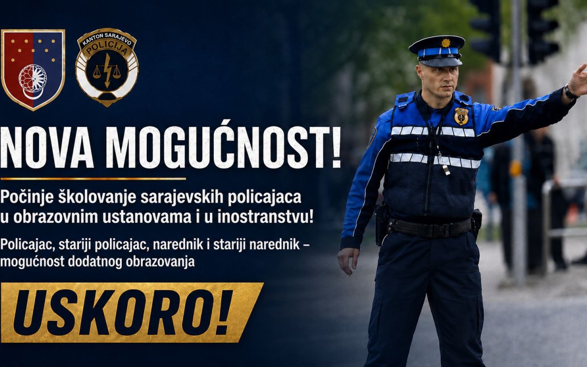 Policajci iz KS moći će na školovanje u inostranstvo: Diploma im donosi pravo na čin mlađeg inspektora