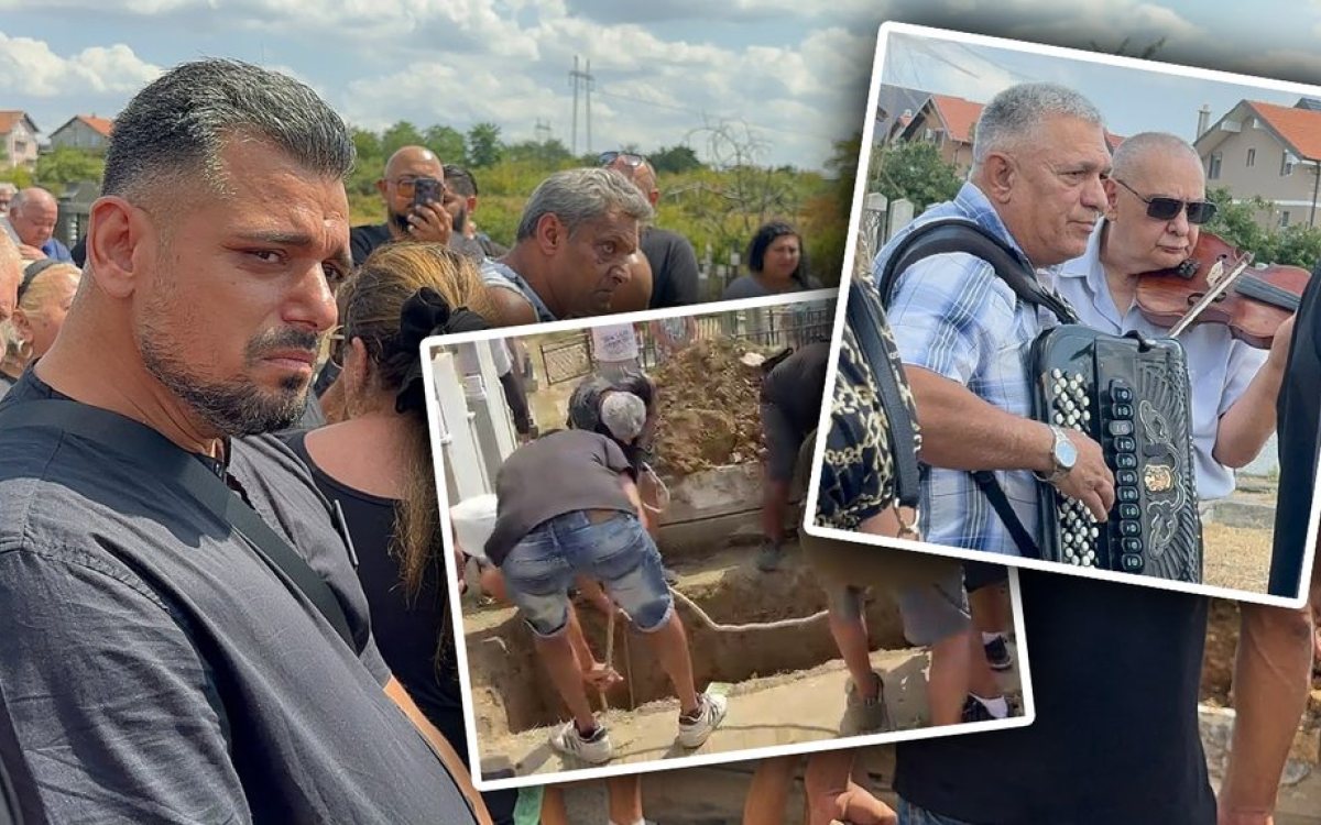 Sahranjen otac Bore Santane: Uz harmoniku i violinu ispratili ga na vječni počinak
