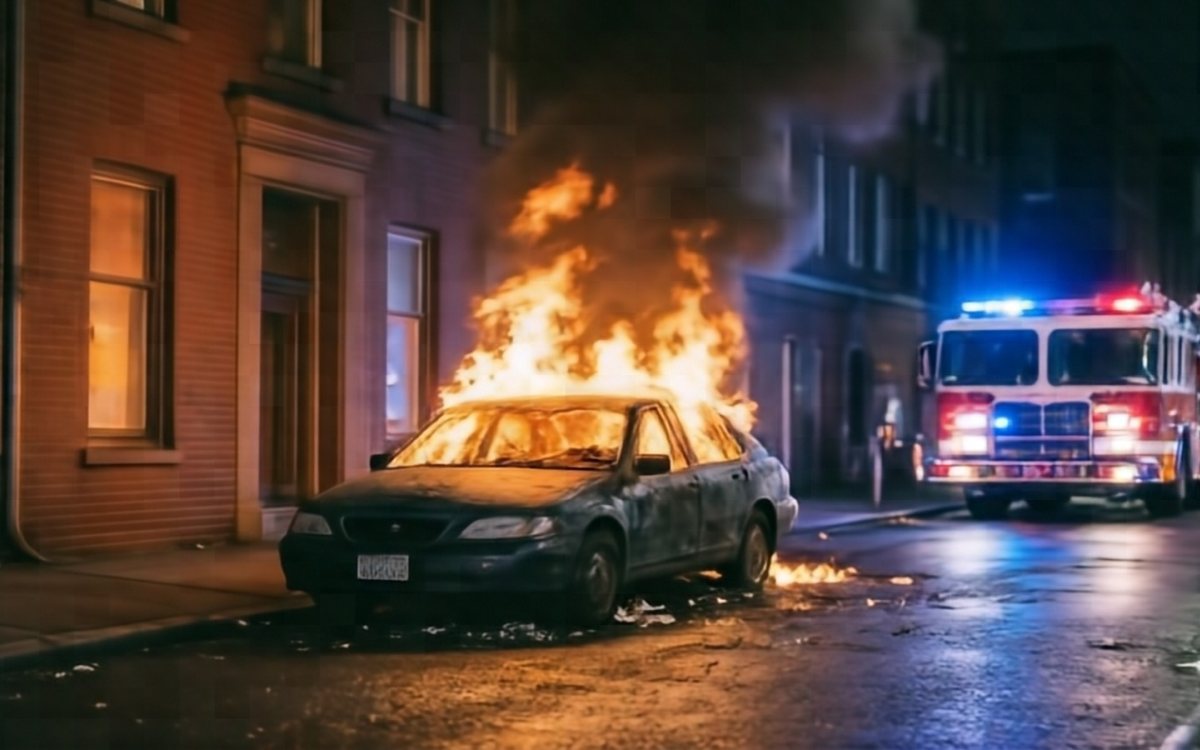 U noćnom požaru potpuno izgorio automobil zamjenice državne odvjetnice