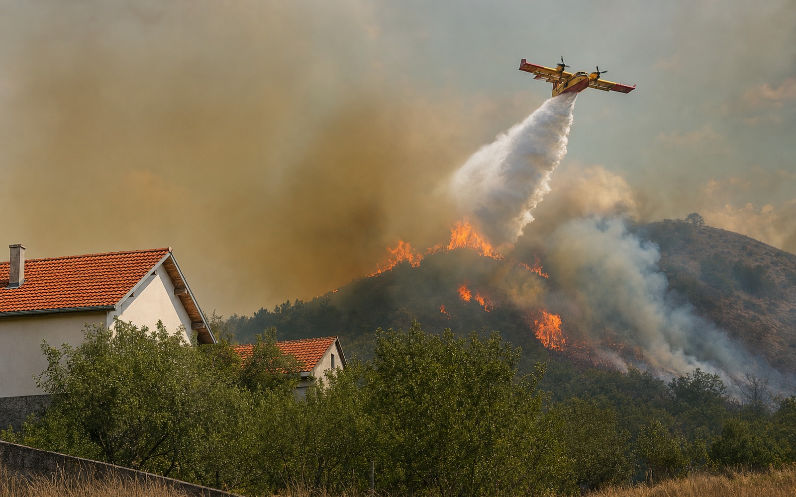Vatra prijeti kućama u Sovićima, angažovana i zračna pomoć